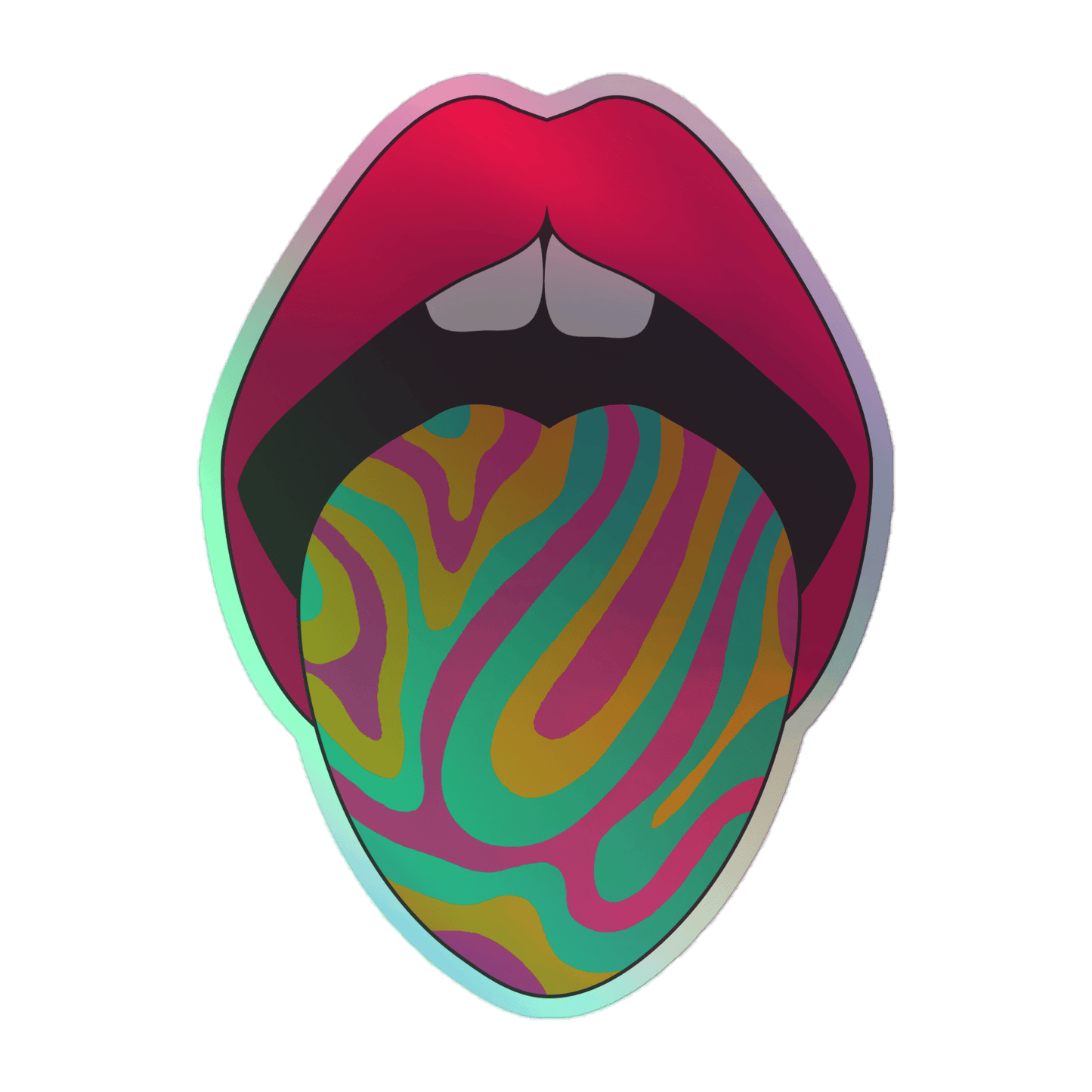 Acid - Holographic Sticker - holographicsticker - kisscutstickers - sticker collections - Numbskullz