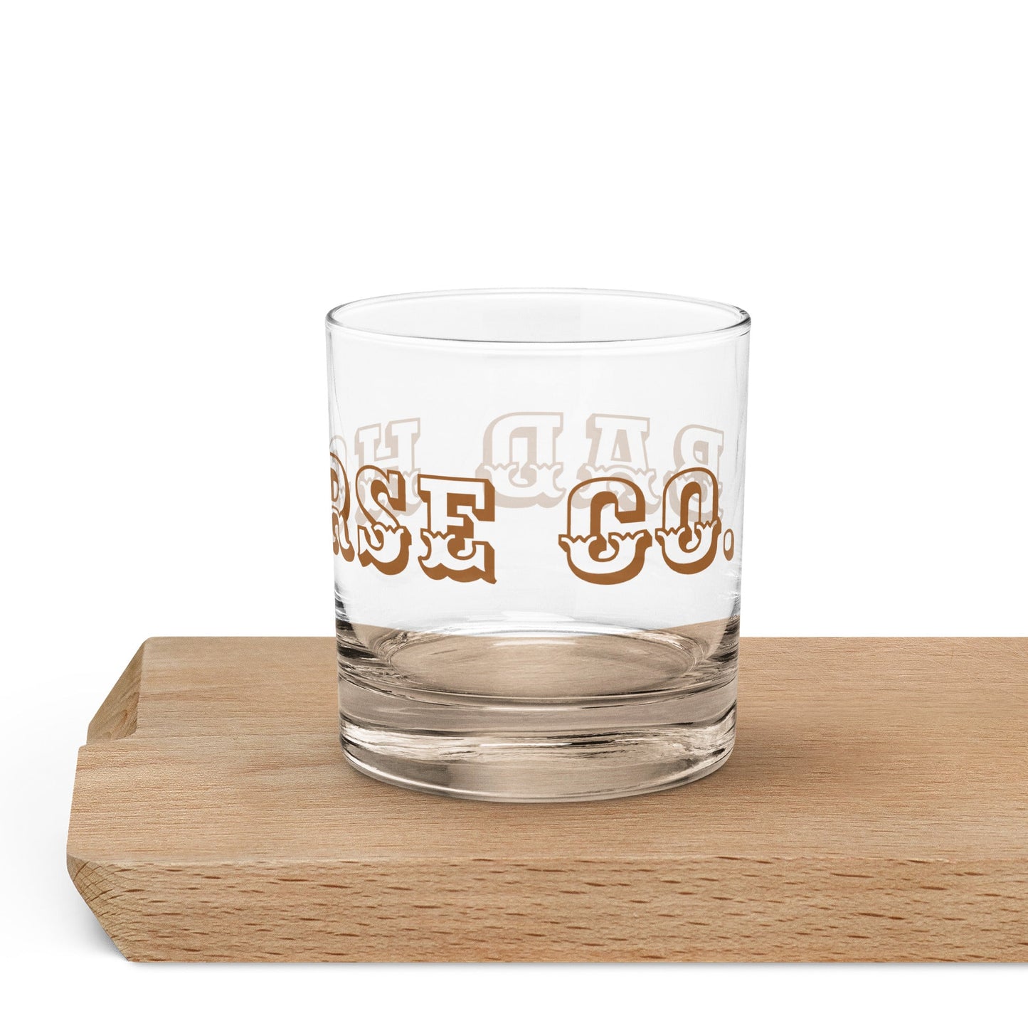 Bad Horse Brand - Rocks Glass - barware - drinkware - glasses - Bad Horse