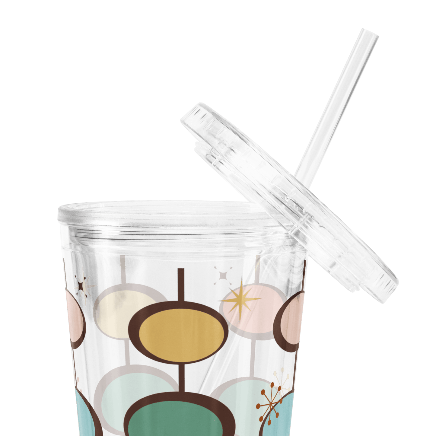 Flowchart - Clear Insulated Tumbler w/Straw - clear insulated tumbler - cups - drinkware - Bad Horse