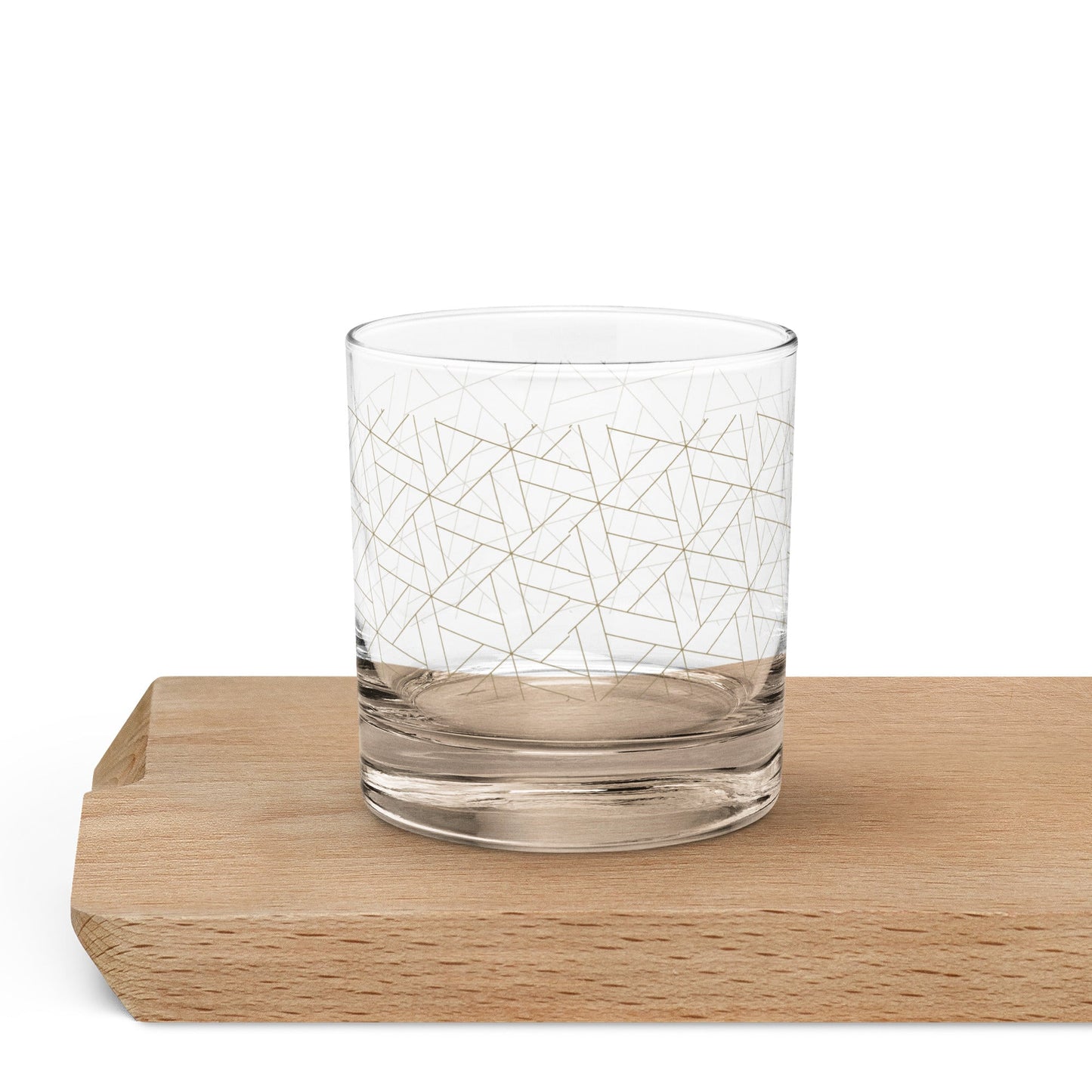 Geometric - Rocks Glass - barware - drinkware - glasses - Bad Horse