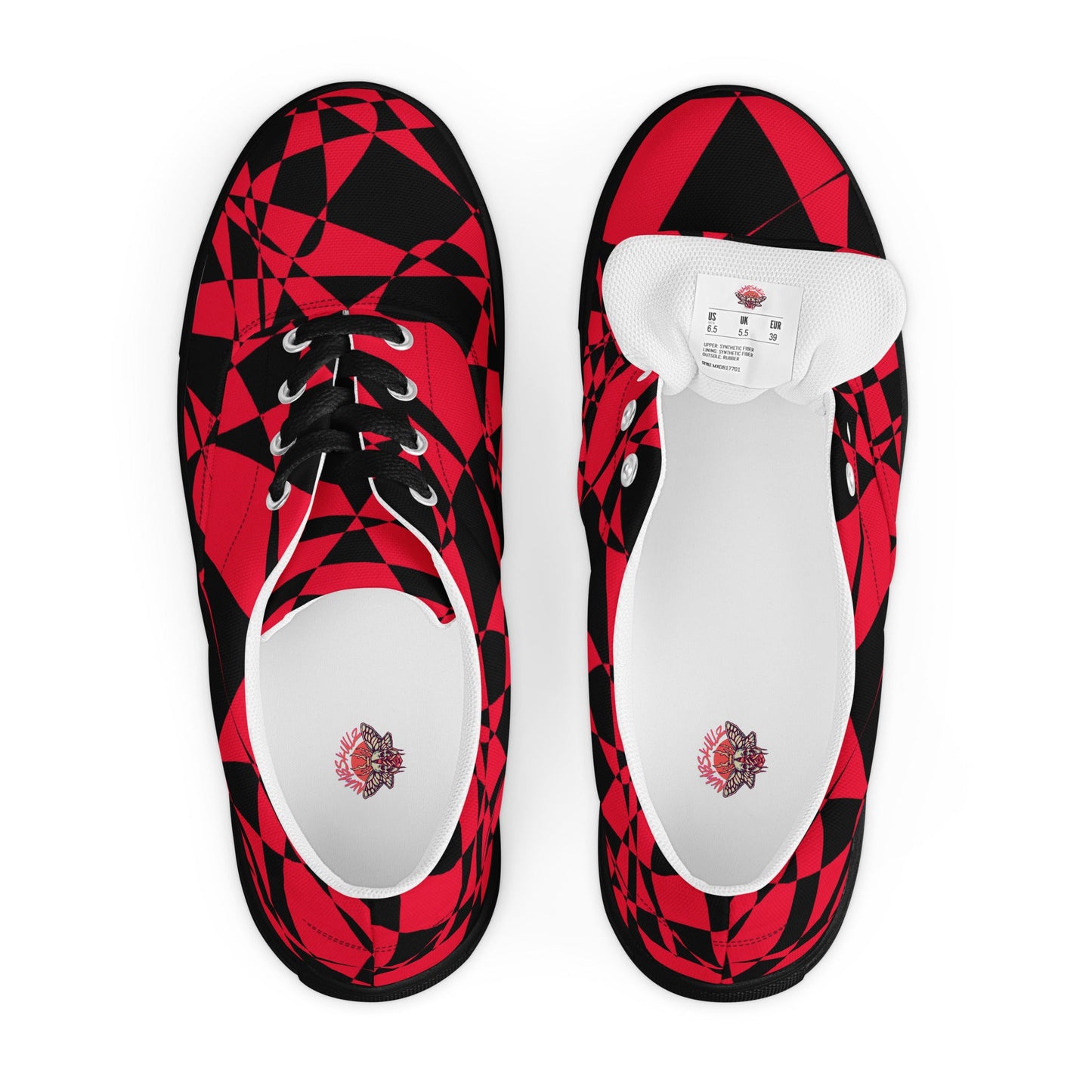 Geometry - Men's Canvas Sneakers - canvas shoes - men's shoes - men's sneakers - Numbskullz