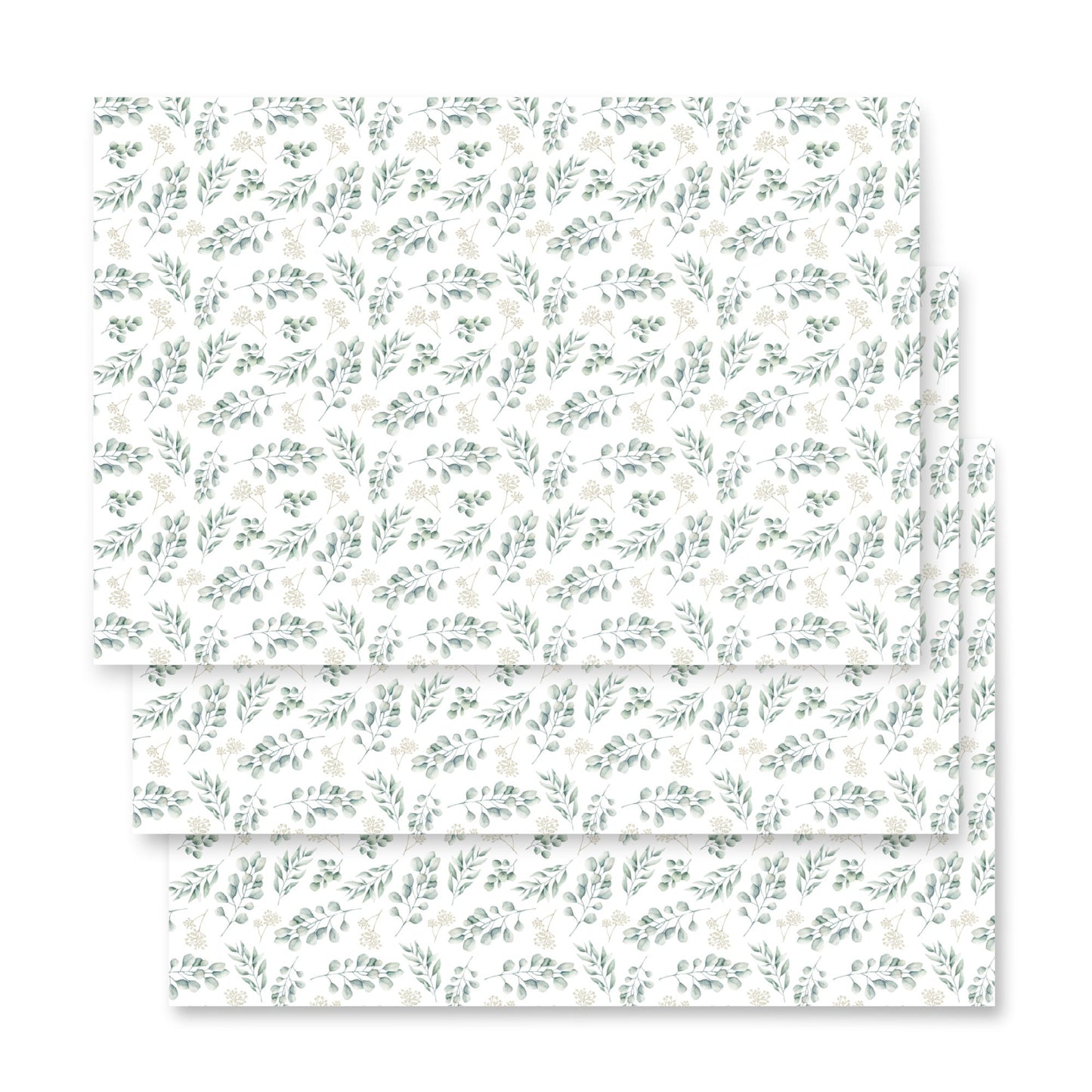 Greenery - 3 Wrapping Paper Sheets - giftwrap - paperproducts - wrappingpaper - Bad Horse