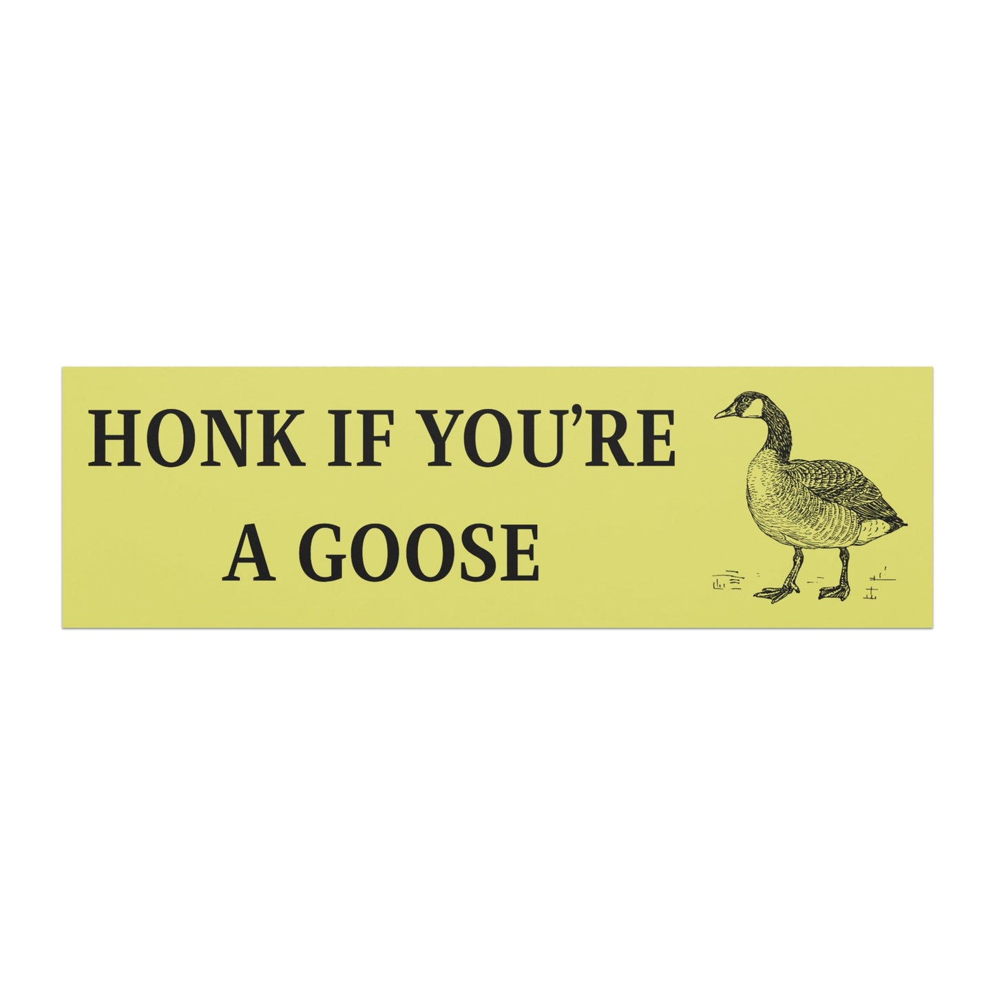 Honk If You're a Goose - Car Magnet - bumper magnets - bumper stickers - car decor - Numbskullz