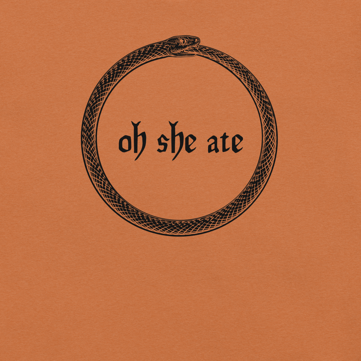 Oh She Ate - Unisex Cotton Tee - shirt-shirts - Short Sleeve - Numbskullz