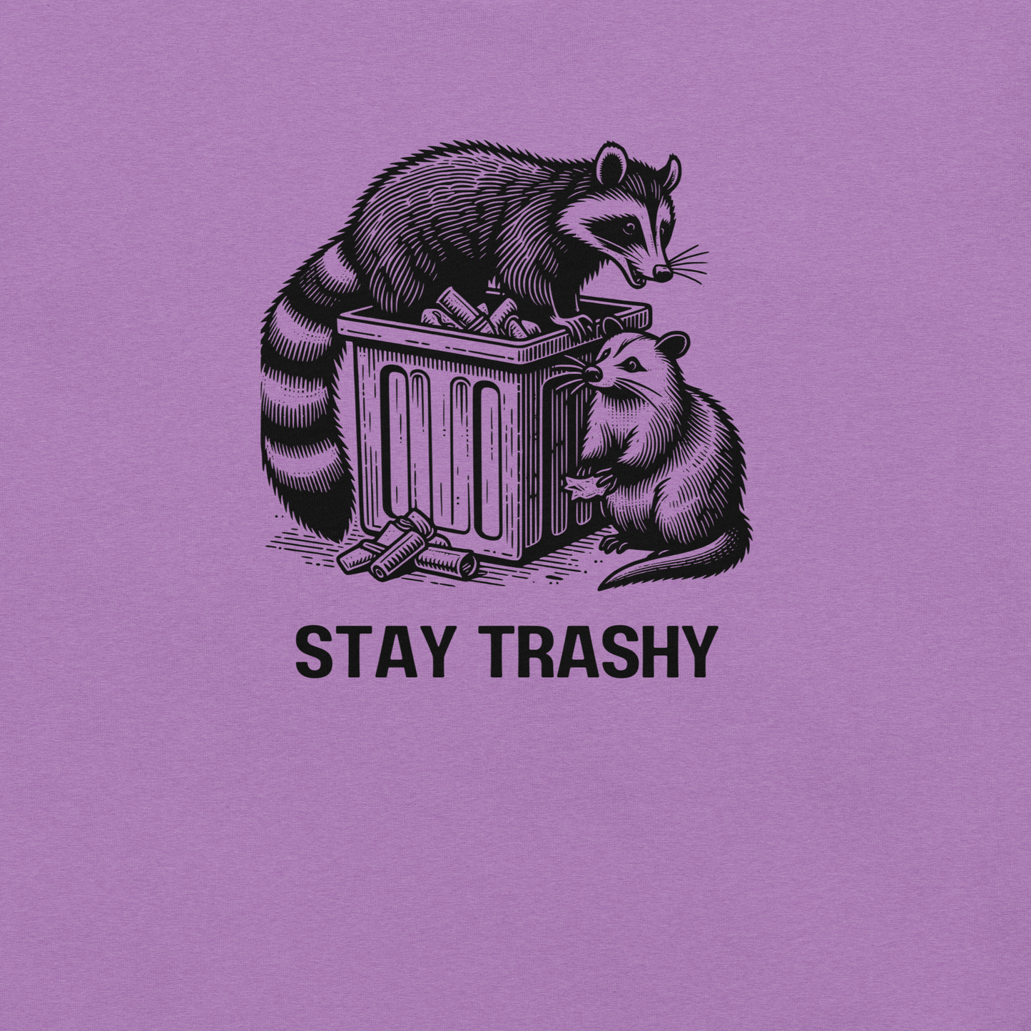 Stay Trashy - Unisex Cotton Tee - shirt - Short Sleeve - T-shirt - Numbskullz