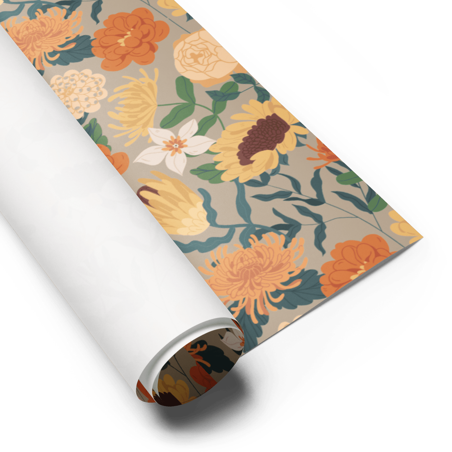 Wildflowers - 3 Wrapping Paper Sheets - giftwrap - paperproducts - wrappingpaper - Bad Horse