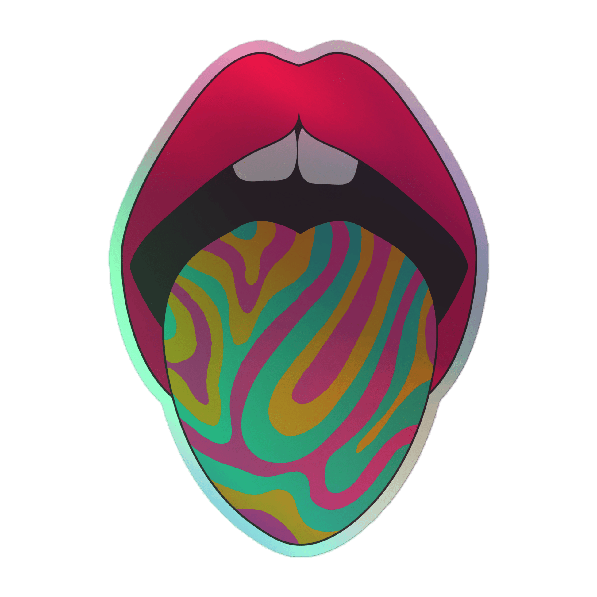 Acid - Holographic Sticker - holographicsticker - kisscutstickers - sticker collections - Numbskullz
