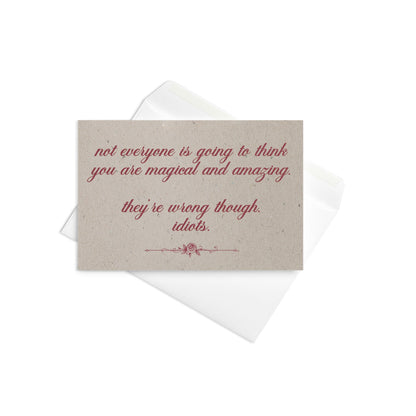 Amazing - Greeting Card - blankcard - Card - cards - Bad Horse