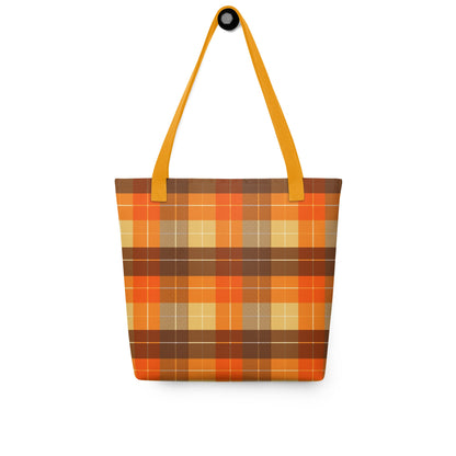 Autumn Plaid - Tote Bag - bag - bags - Fall - Bad Horse