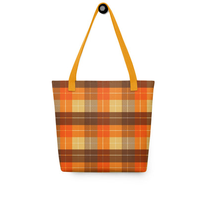 Autumn Plaid - Tote Bag - bag - bags - Fall - Bad Horse