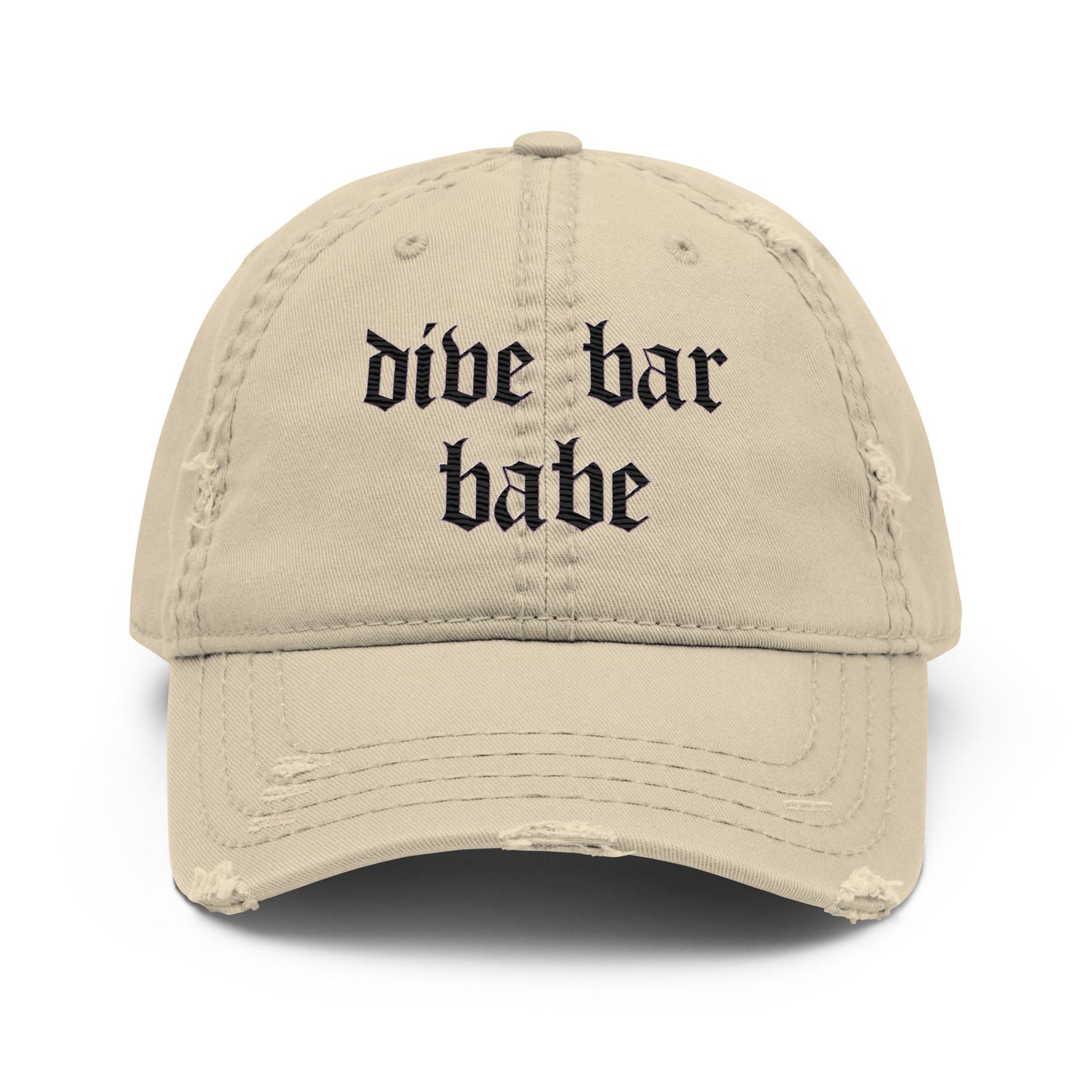 Babe - Distressed Adjustable Ball Cap - ballcap - baseball style hats - hats - Numbskullz