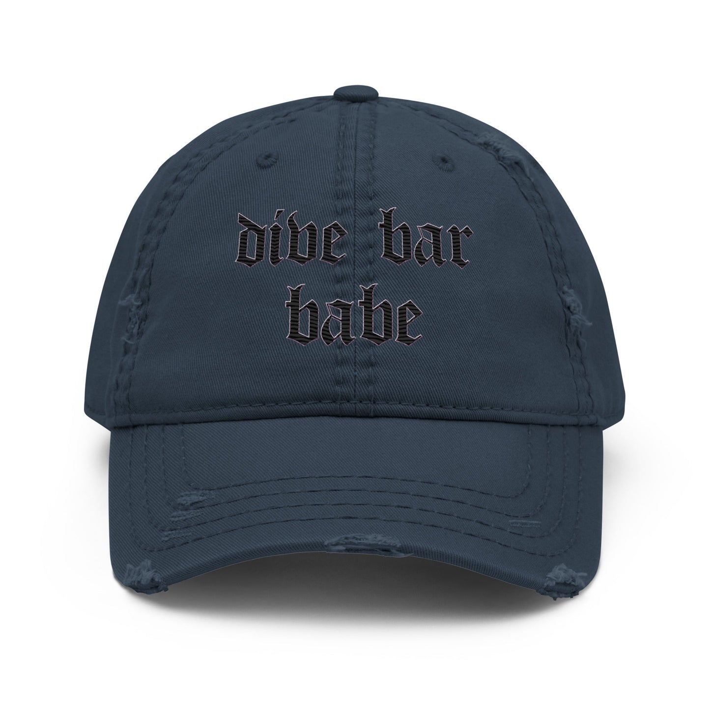 Babe - Distressed Adjustable Ball Cap - ballcap - baseball style hats - hats - Numbskullz