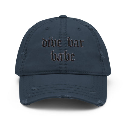 Babe - Distressed Adjustable Ball Cap - ballcap - baseball style hats - hats - Numbskullz