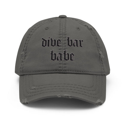 Babe - Distressed Adjustable Ball Cap - ballcap - baseball style hats - hats - Numbskullz