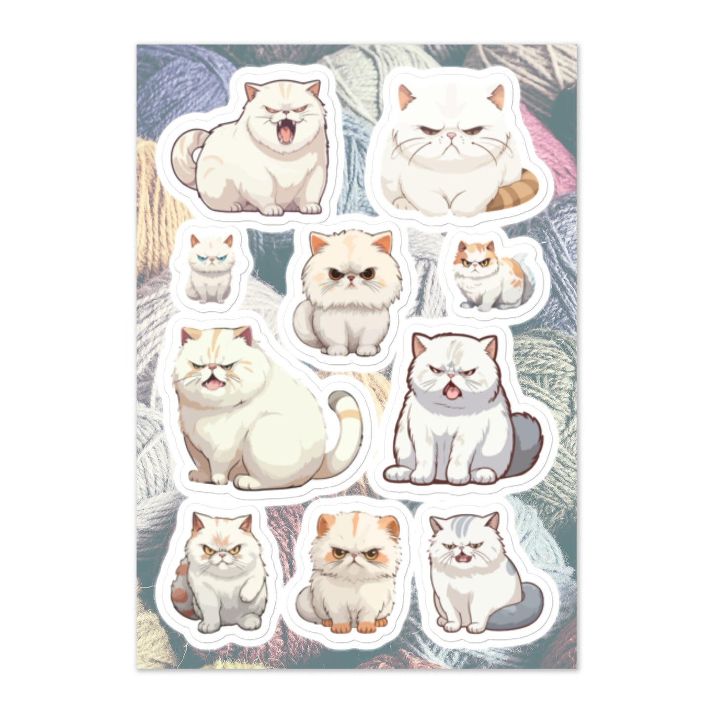 Bad Catitude - Sticker Sheet - stickersheet - kisscutstickers - sticker collections - Numbskullz