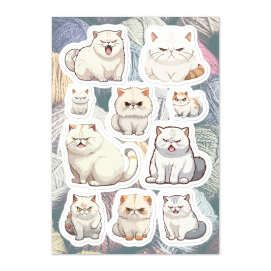 Bad Catitude - Sticker Sheet - stickersheet - kisscutstickers - sticker collections - Numbskullz