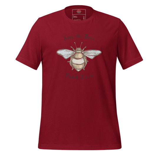 Bees: yay Nazis: boo - Unisex Cotton Tee - activism - political - shirt - Numbskullz