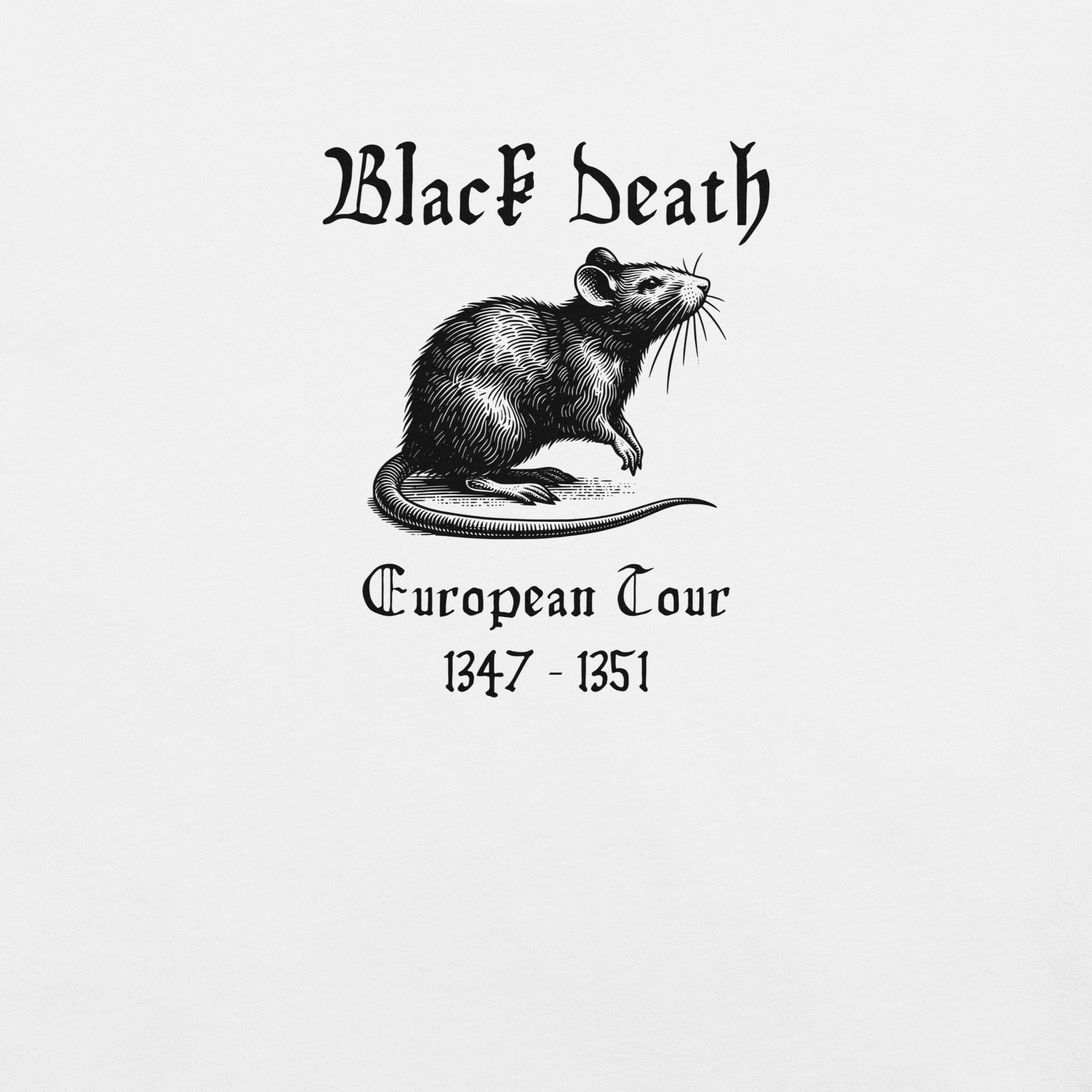 Black Death - Unisex Cotton Tee - shirt - Short Sleeve - T-shirt - Numbskullz