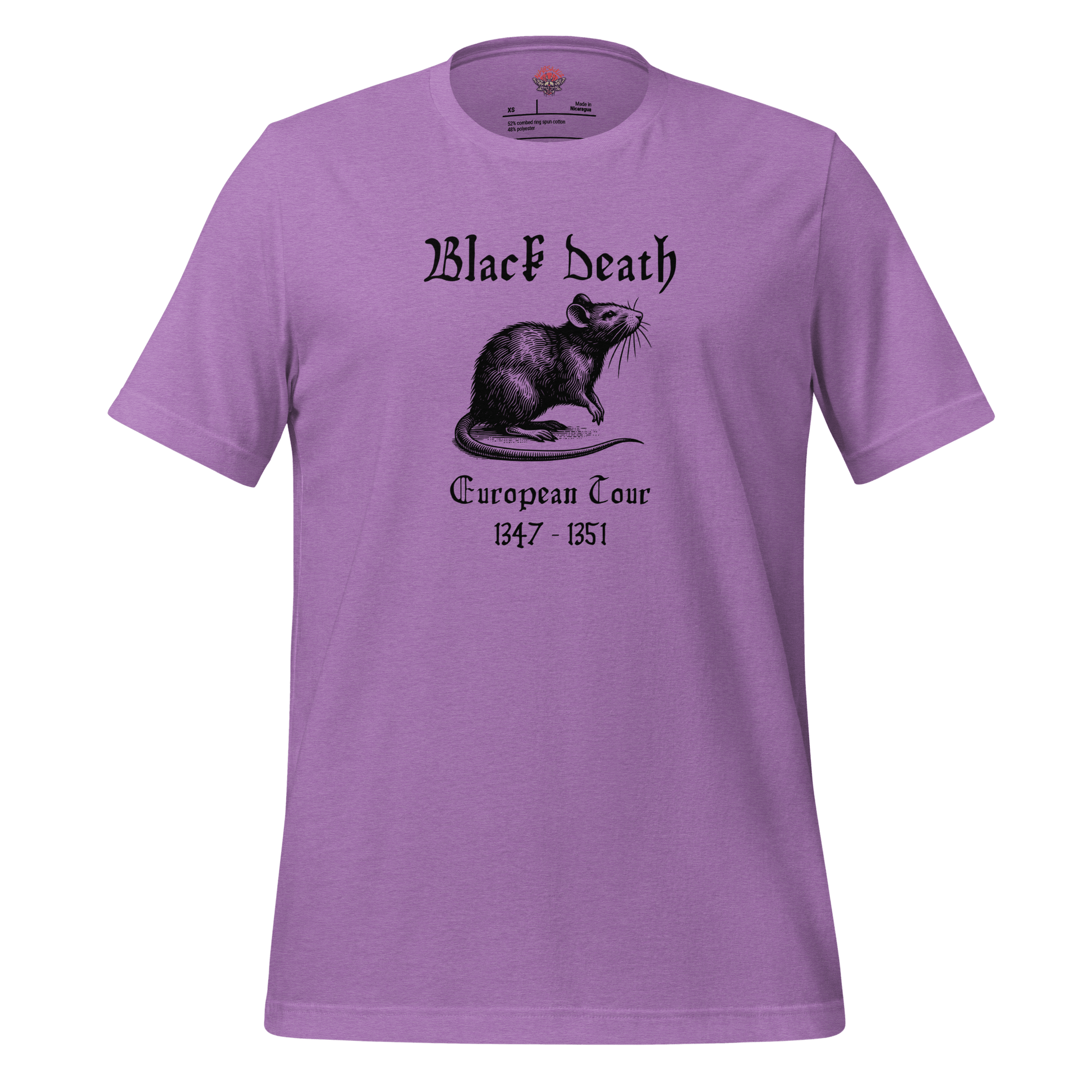 Black Death - Unisex Cotton Tee - shirt - Short Sleeve - T-shirt - Numbskullz