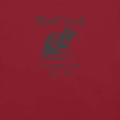 Black Death - Unisex Cotton Tee - shirt - Short Sleeve - T-shirt - Numbskullz