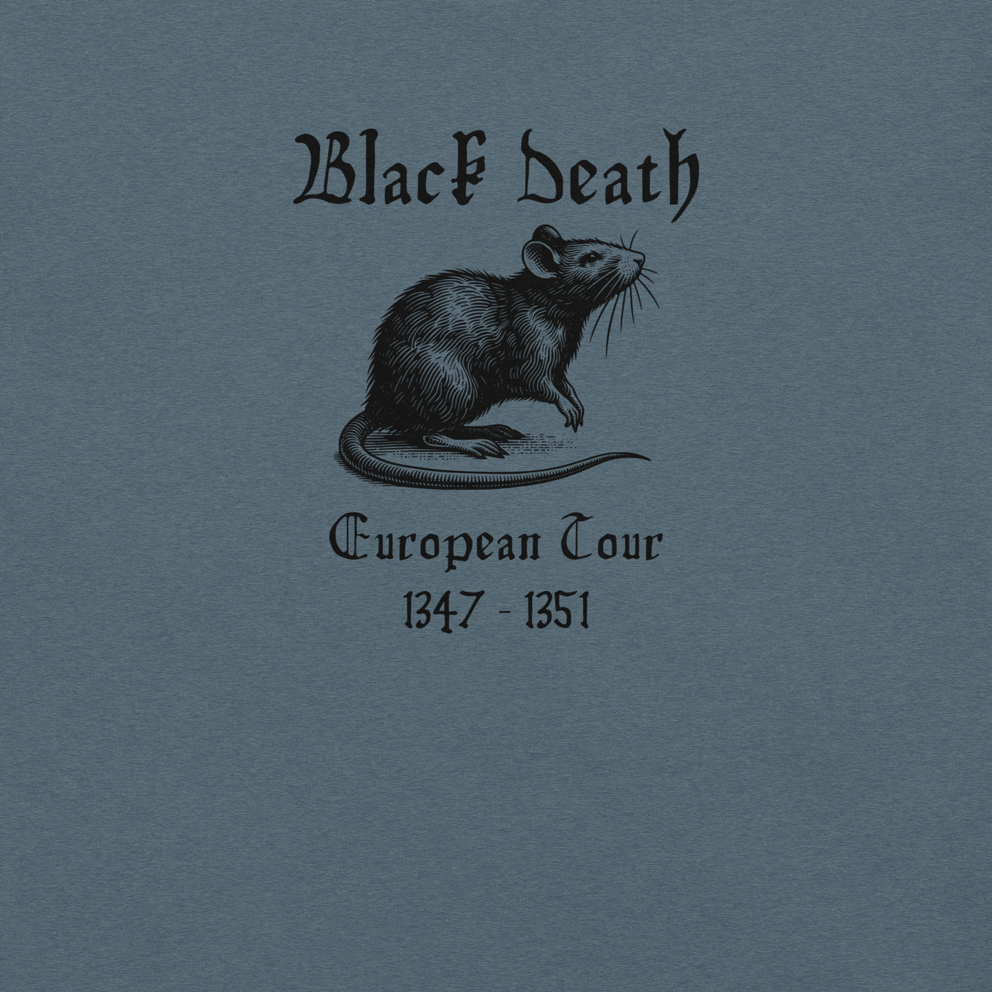 Black Death - Unisex Cotton Tee - shirt - Short Sleeve - T-shirt - Numbskullz
