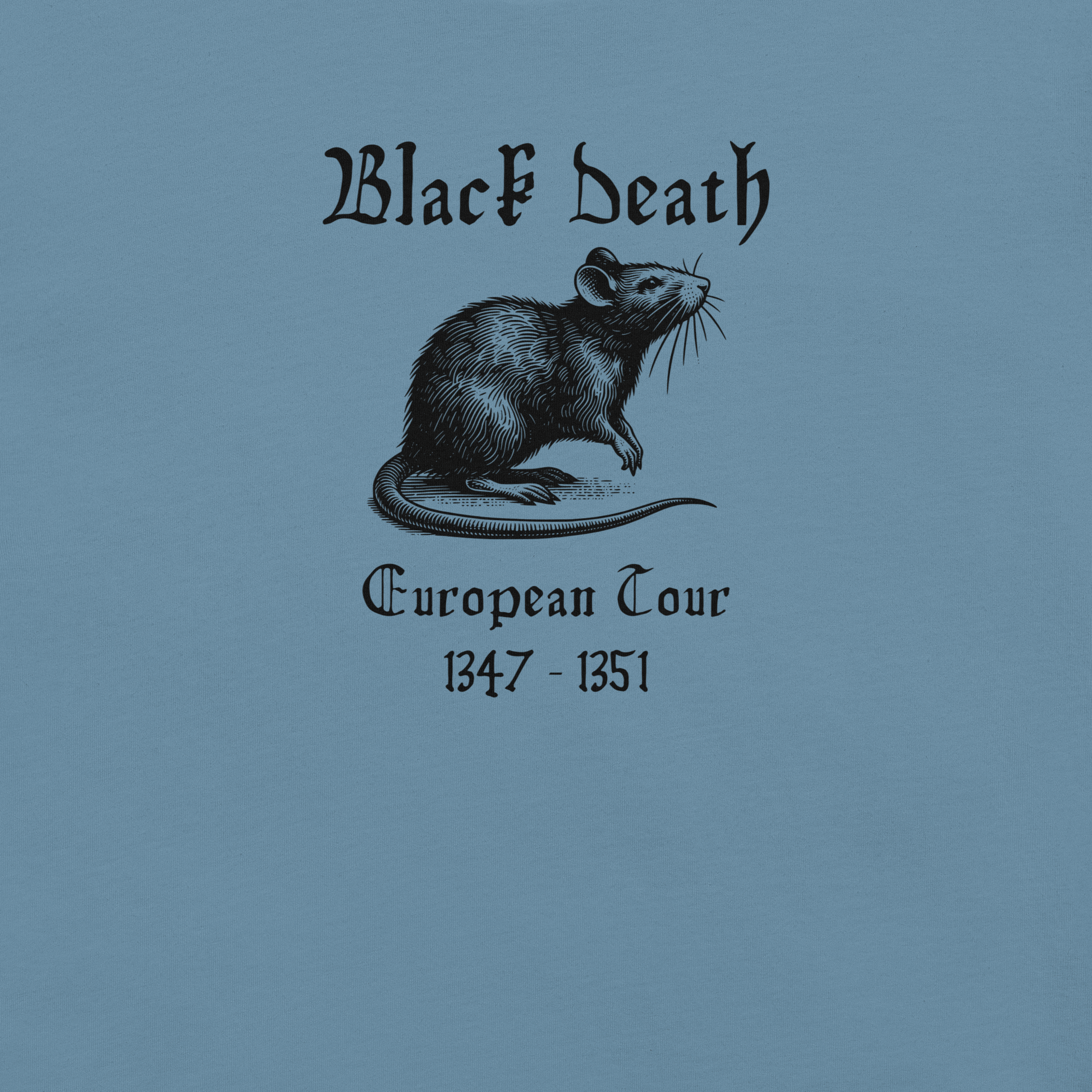 Black Death - Unisex Cotton Tee - shirt - Short Sleeve - T-shirt - Numbskullz