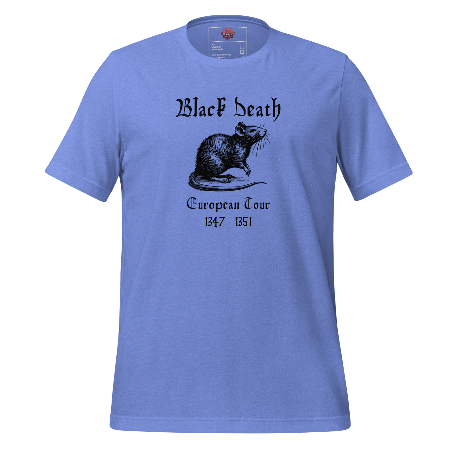 Black Death - Unisex Cotton Tee - shirt - Short Sleeve - T-shirt - Numbskullz