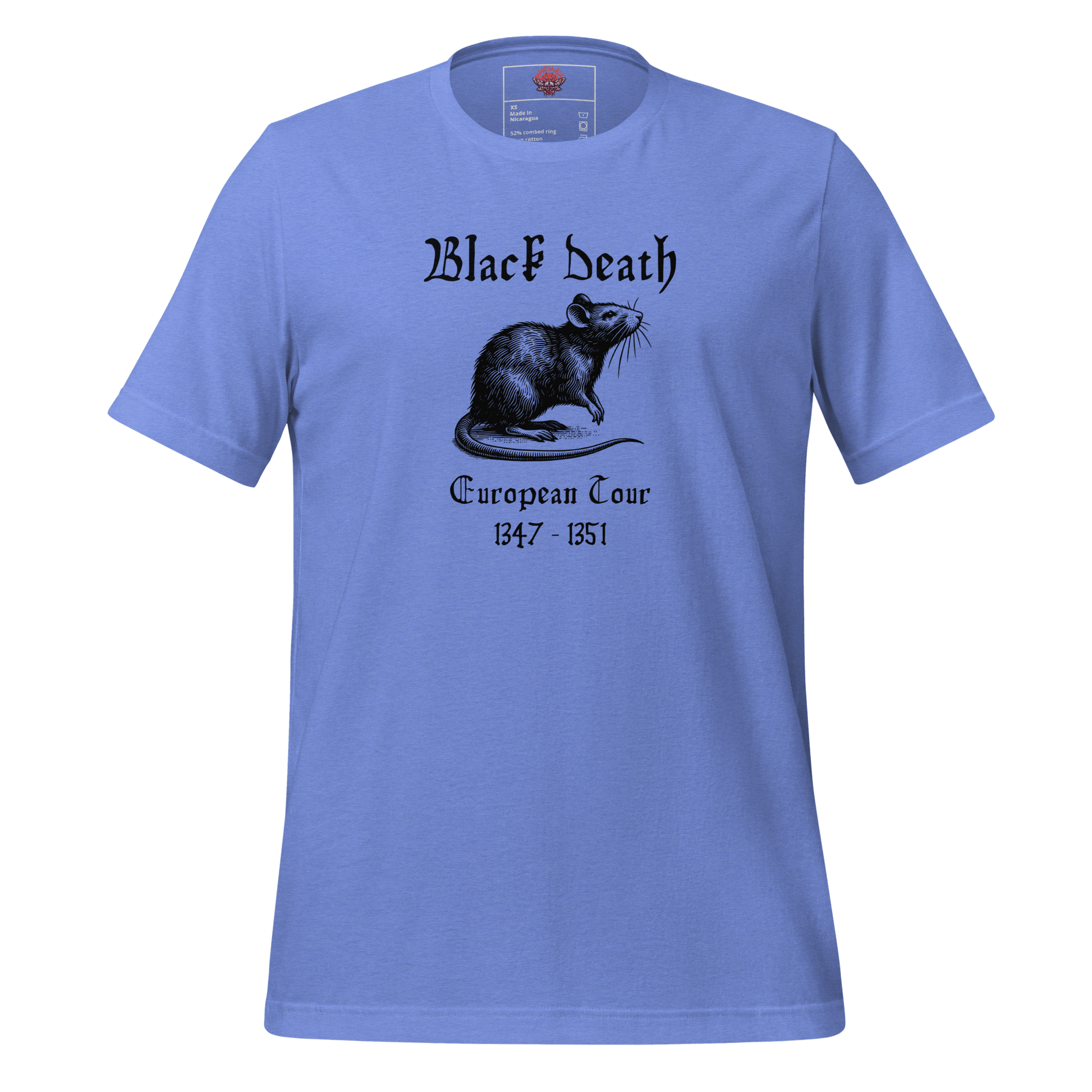 Black Death - Unisex Cotton Tee - shirt - Short Sleeve - T-shirt - Numbskullz