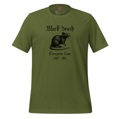 Black Death - Unisex Cotton Tee - shirt - Short Sleeve - T-shirt - Numbskullz