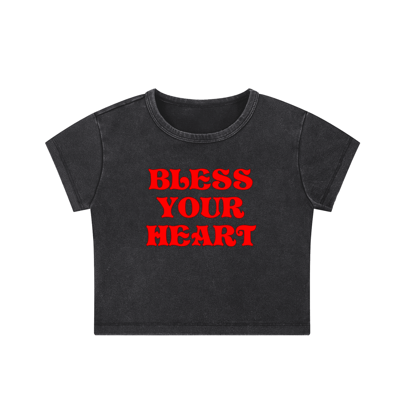 Bless Your Heart - Crop Top - cropped - shirt - Short Sleeve - Numbskullz