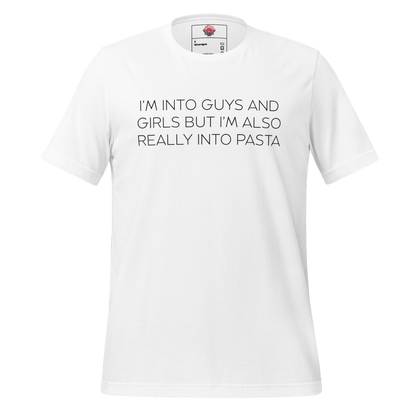 Boys, Girls and Pasta - Unisex Cotton Tee - shirt-shirts - Short Sleeve - Numbskullz