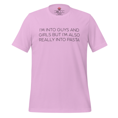 Boys, Girls and Pasta - Unisex Cotton Tee - shirt-shirts - Short Sleeve - Numbskullz