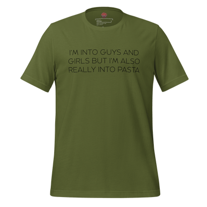 Boys, Girls and Pasta - Unisex Cotton Tee - shirt-shirts - Short Sleeve - Numbskullz