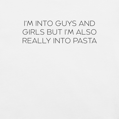 Boys, Girls and Pasta - Unisex Cotton Tee - shirt-shirts - Short Sleeve - Numbskullz