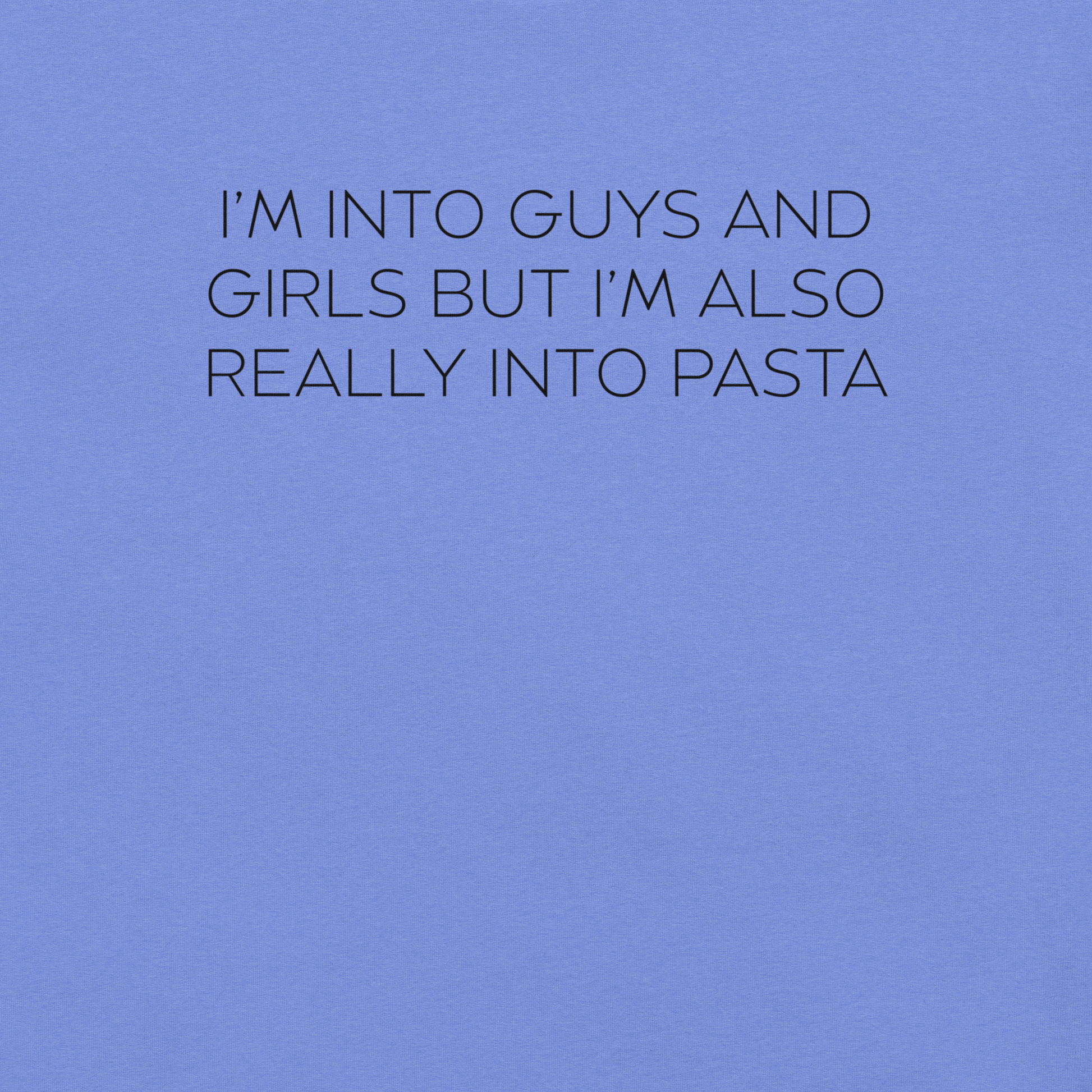Boys, Girls and Pasta - Unisex Cotton Tee - shirt-shirts - Short Sleeve - Numbskullz