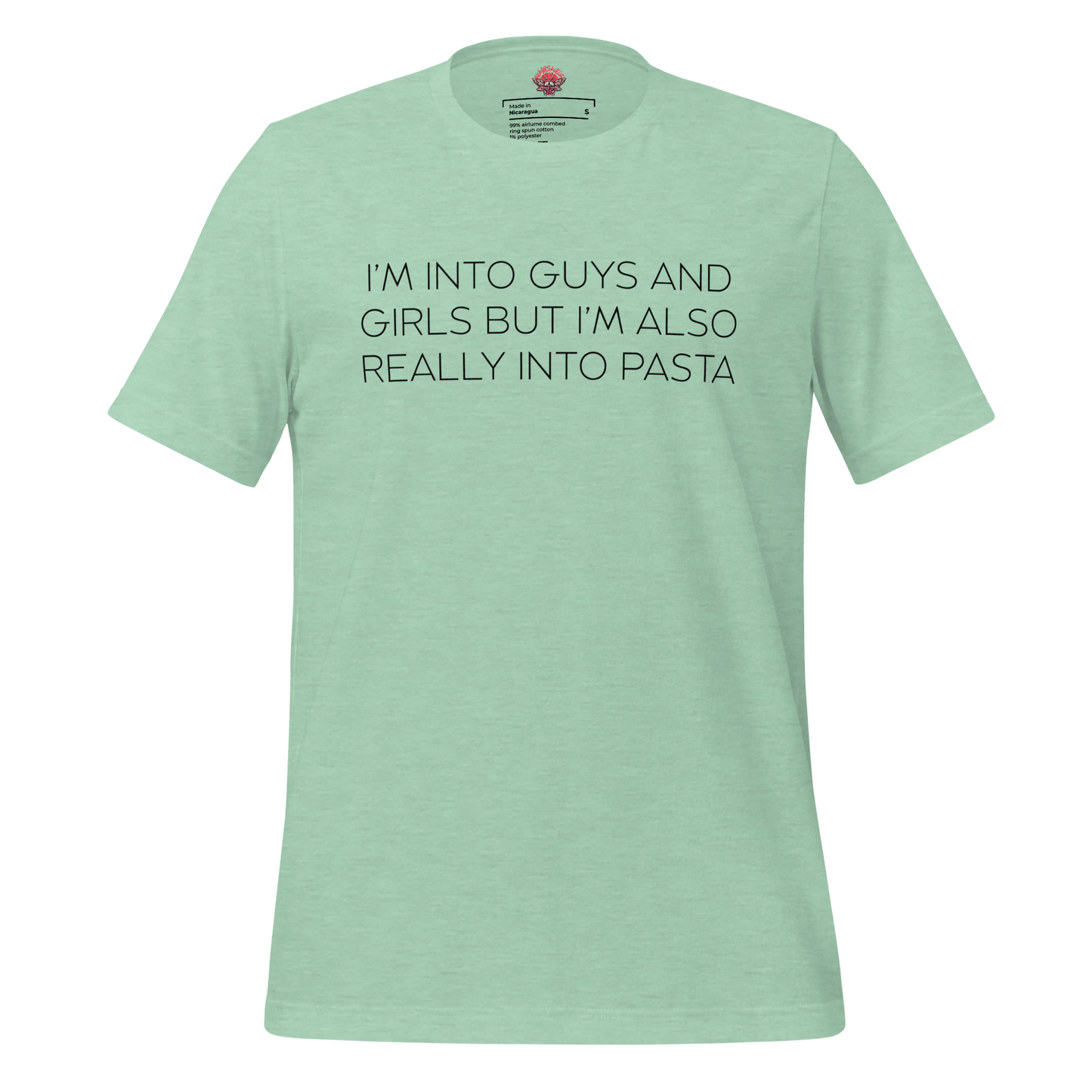 Boys, Girls and Pasta - Unisex Cotton Tee - shirt-shirts - Short Sleeve - Numbskullz