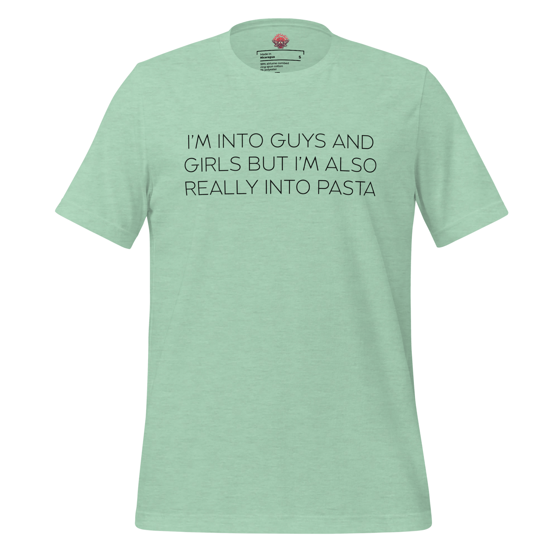 Boys, Girls and Pasta - Unisex Cotton Tee - shirt-shirts - Short Sleeve - Numbskullz