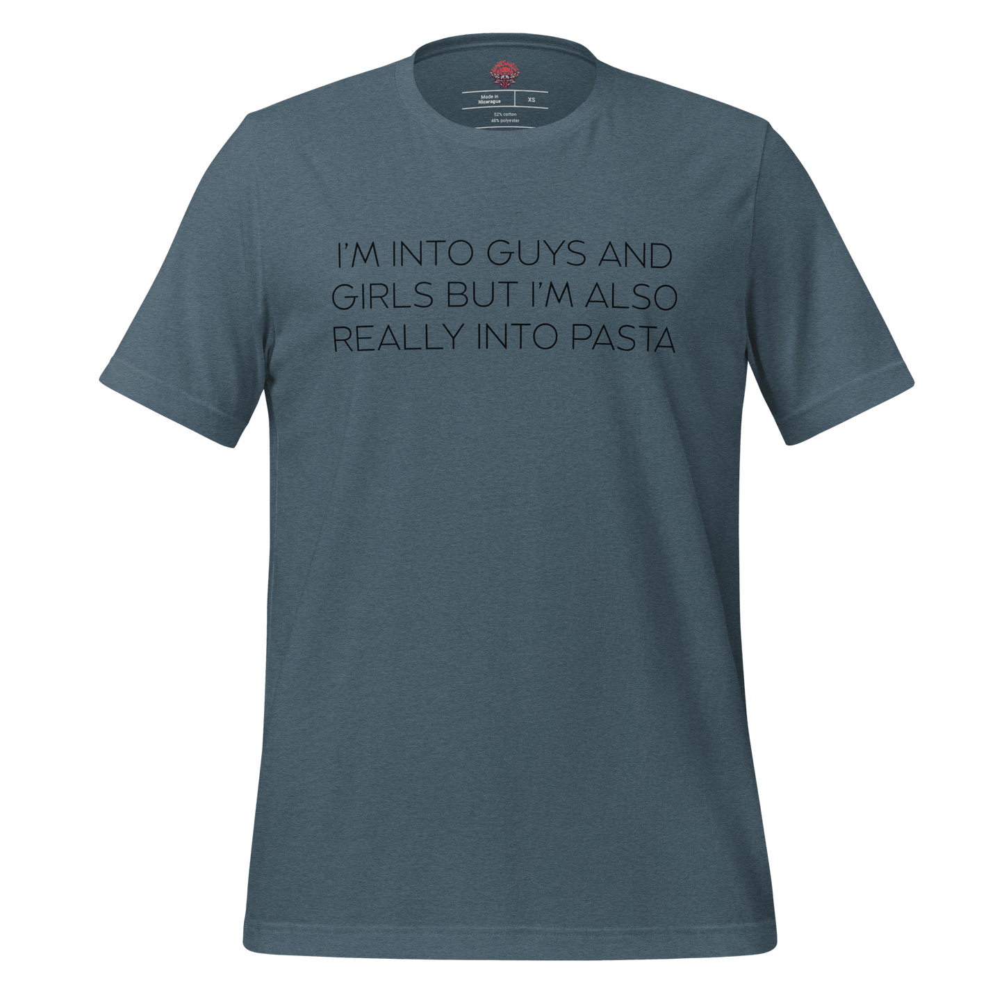 Boys, Girls and Pasta - Unisex Cotton Tee - shirt-shirts - Short Sleeve - Numbskullz