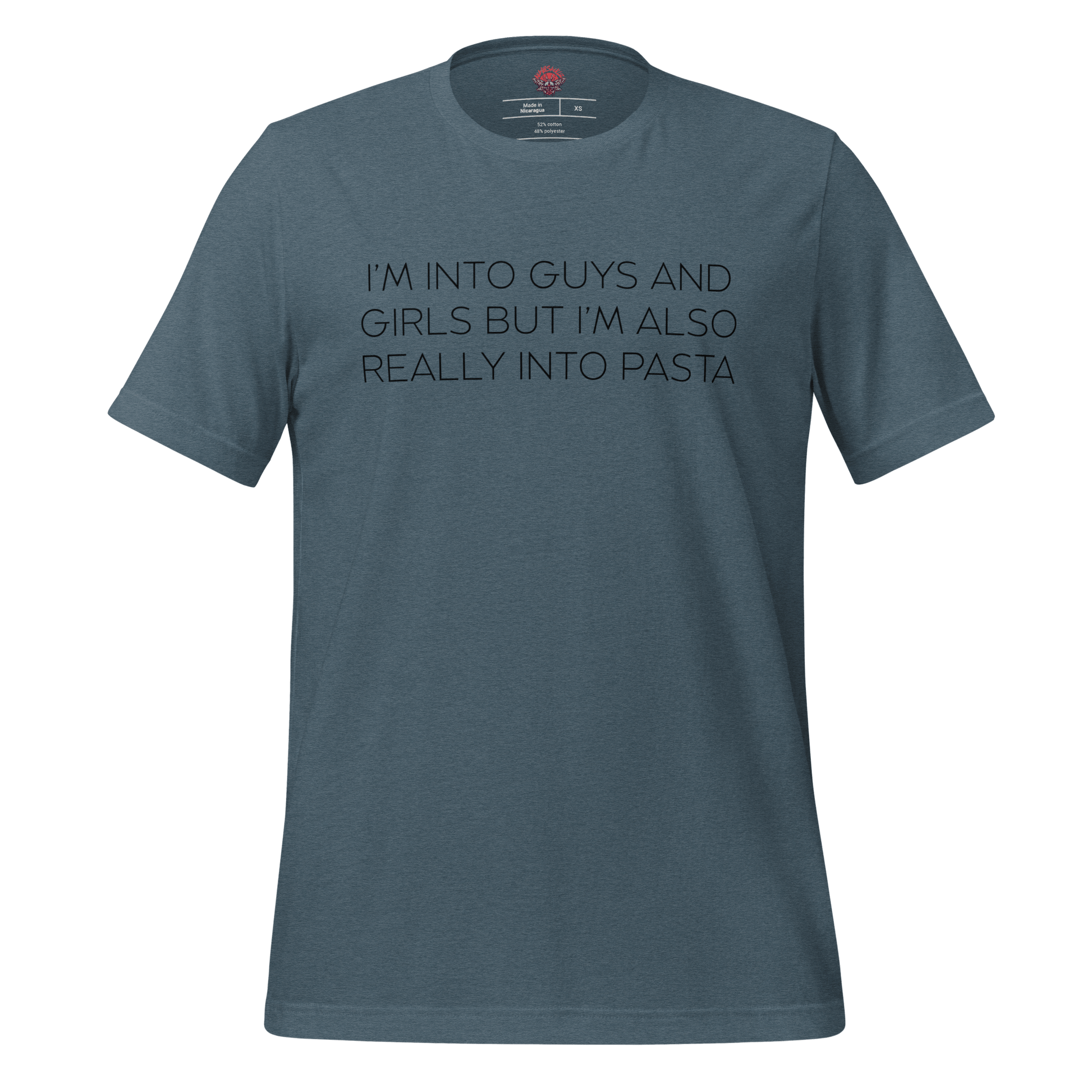 Boys, Girls and Pasta - Unisex Cotton Tee - shirt-shirts - Short Sleeve - Numbskullz