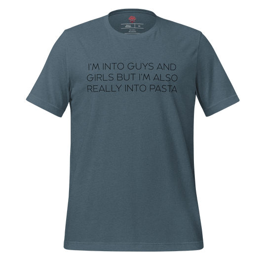 Boys, Girls and Pasta - Unisex Cotton Tee - shirt-shirts - Short Sleeve - Numbskullz