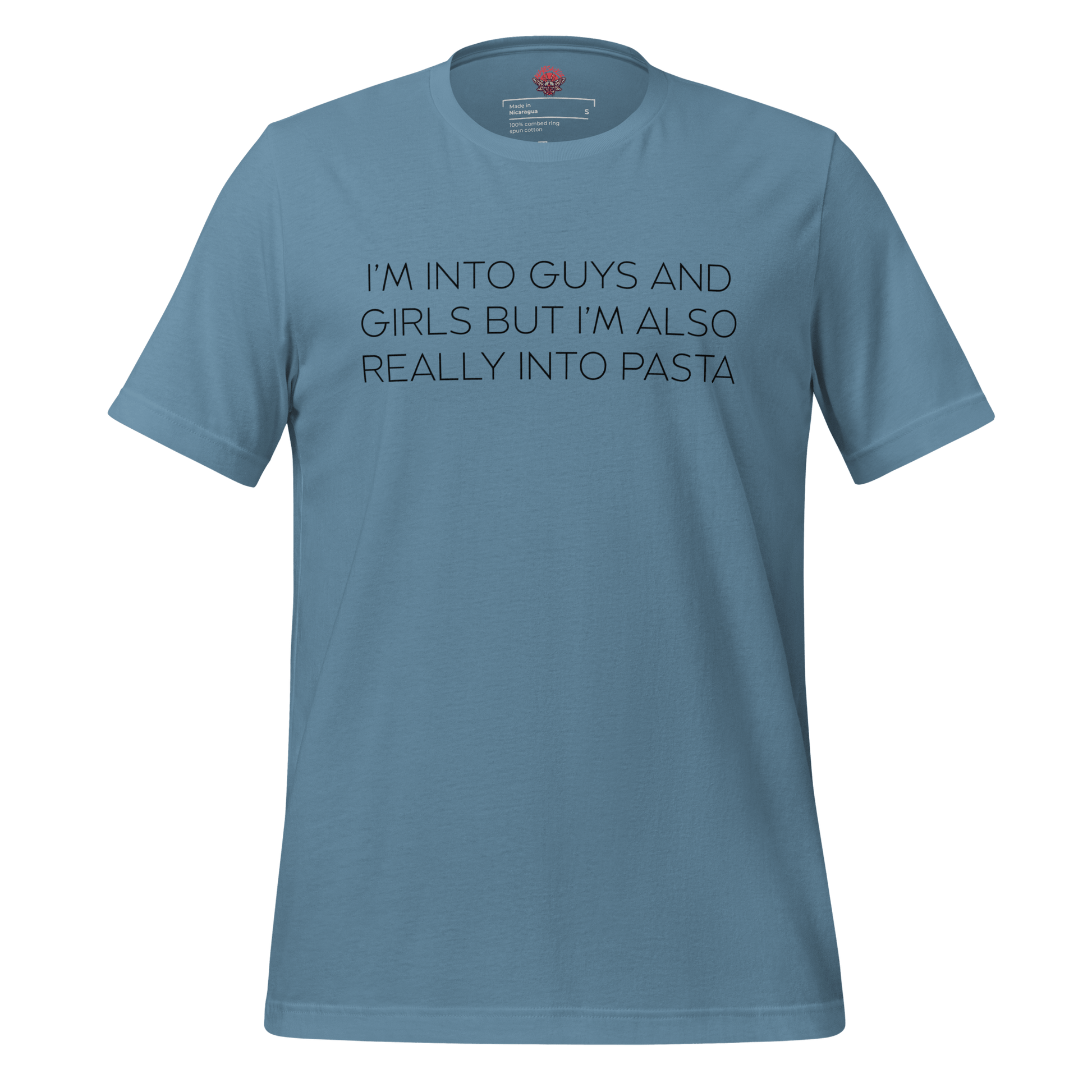 Boys, Girls and Pasta - Unisex Cotton Tee - shirt-shirts - Short Sleeve - Numbskullz