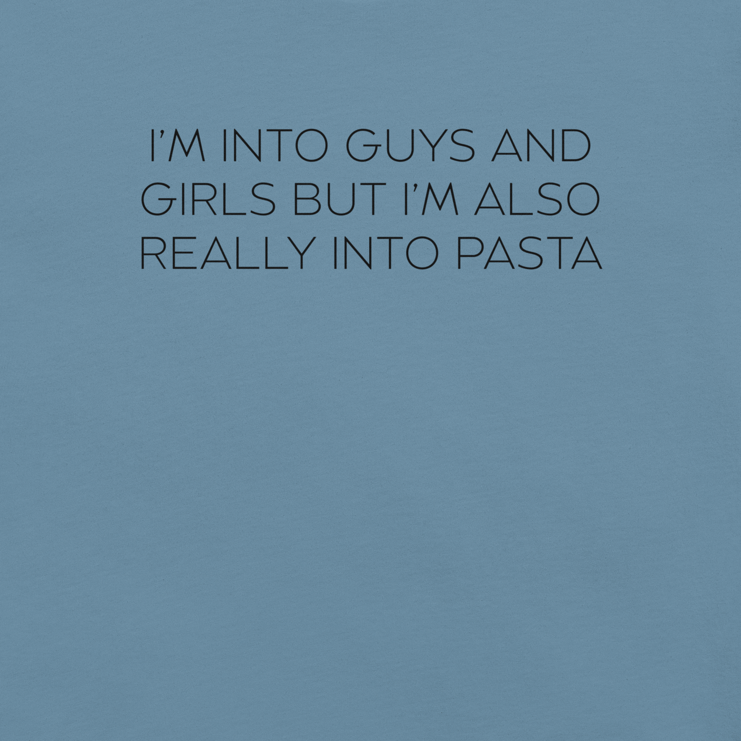 Boys, Girls and Pasta - Unisex Cotton Tee - shirt-shirts - Short Sleeve - Numbskullz