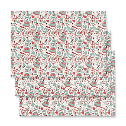 Collage - 3 Holiday Wrapping Paper Sheets - Christmas - giftwrap - paperproducts - Bad Horse