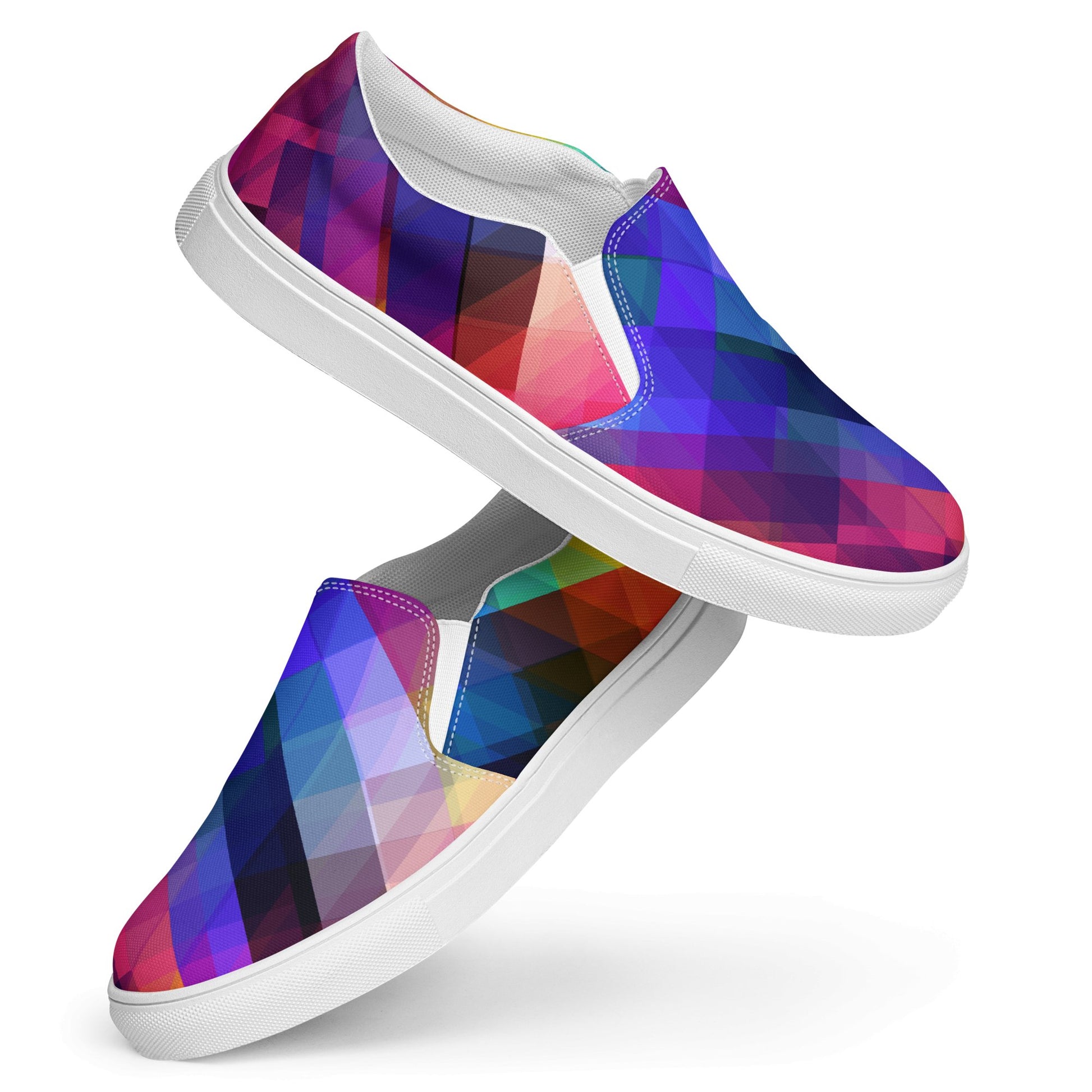 Color Glitch Women's Slip Ons - Shoes - TSC: TheShopCollective - Bad Horse