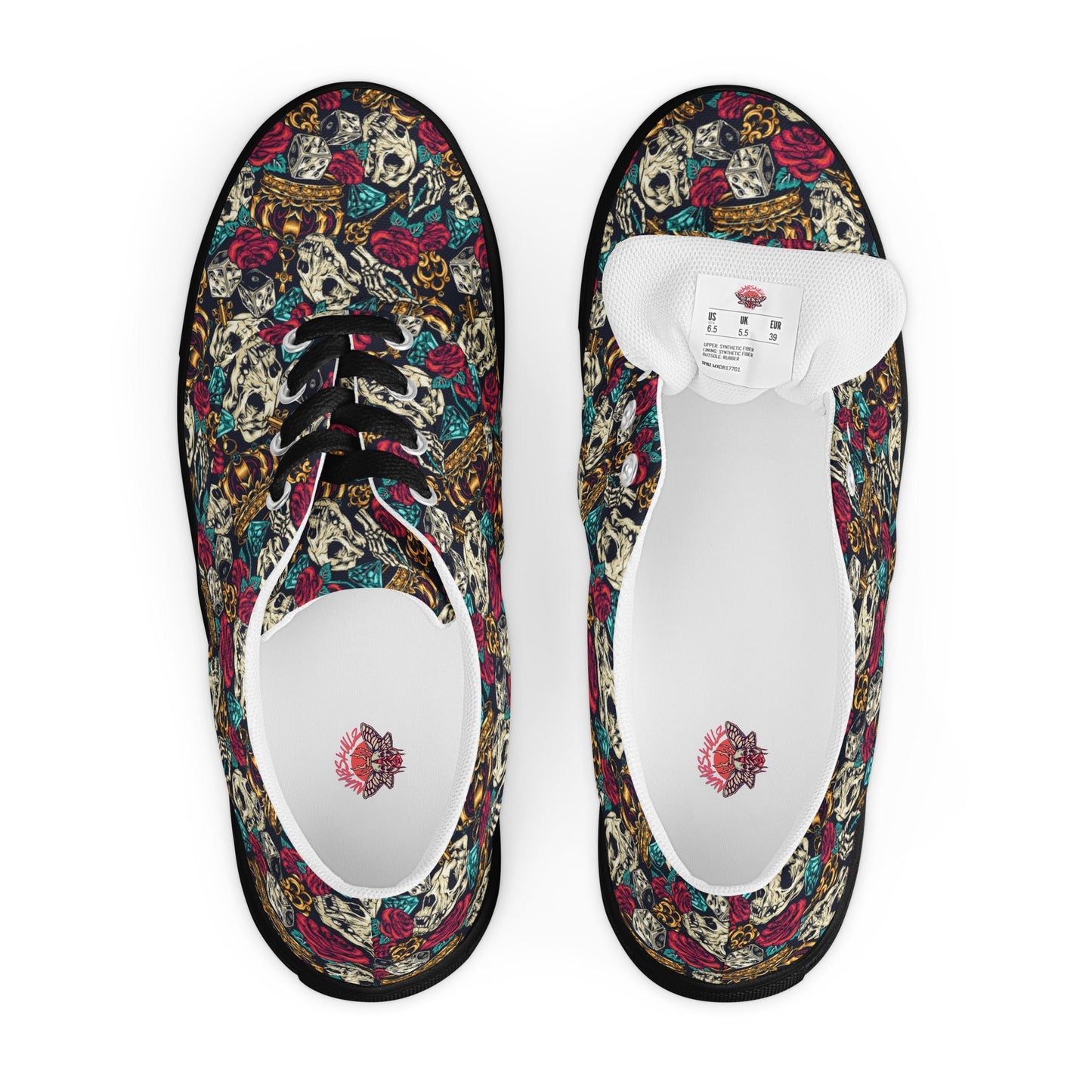 Death Royale - Women's Canvas Sneakers - canvas shoes - lace - up - sneakers - Numbskullz