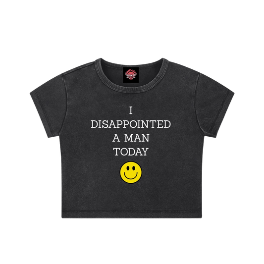 Disappointed - Crop Top - cropped - shirt - Short Sleeve - Numbskullz