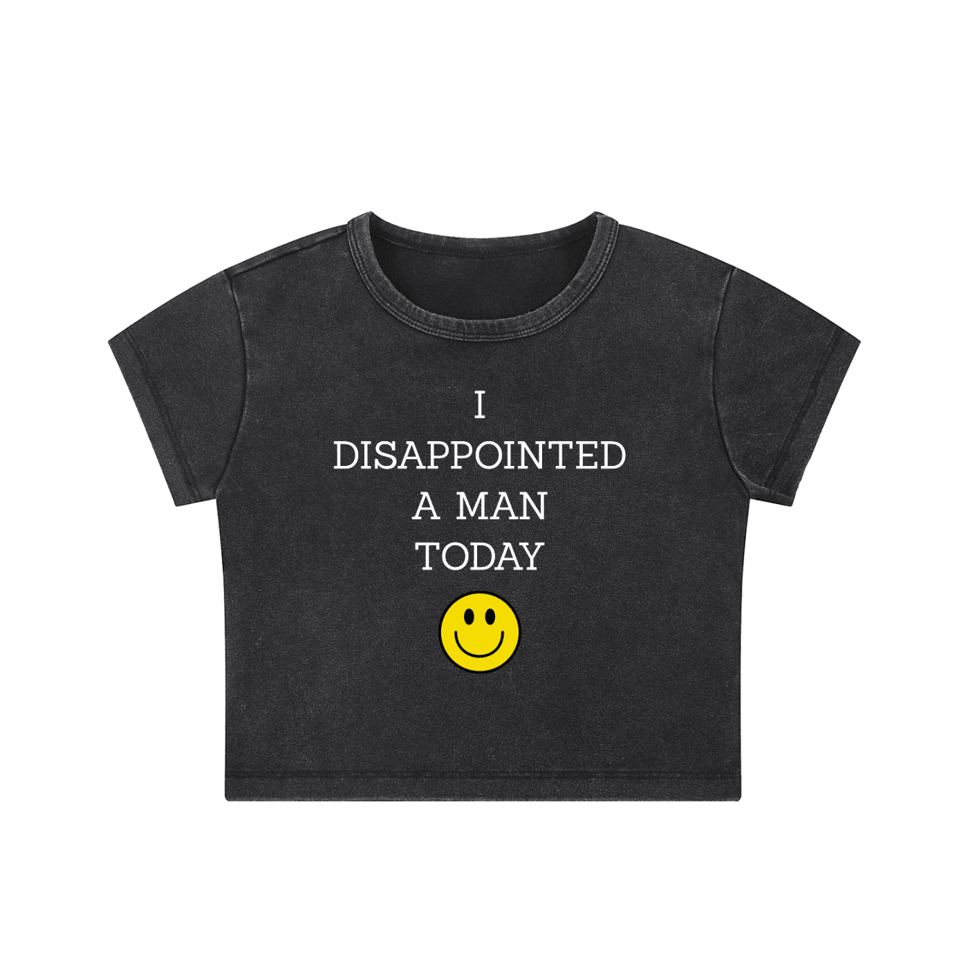 Disappointed - Crop Top - cropped - shirt - Short Sleeve - Numbskullz