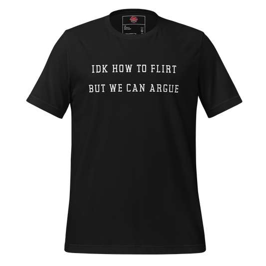 Don't Know How to Flirt - Unisex Cotton Tee - shirt-shirts - Short Sleeve - Numbskullz