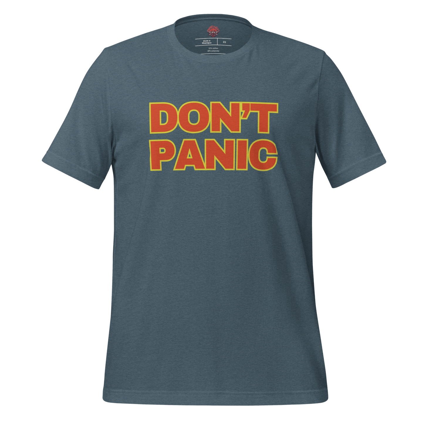 Don't Panic - Unisex Cotton Tee - shirt - Short Sleeve - T-shirt - Numbskullz