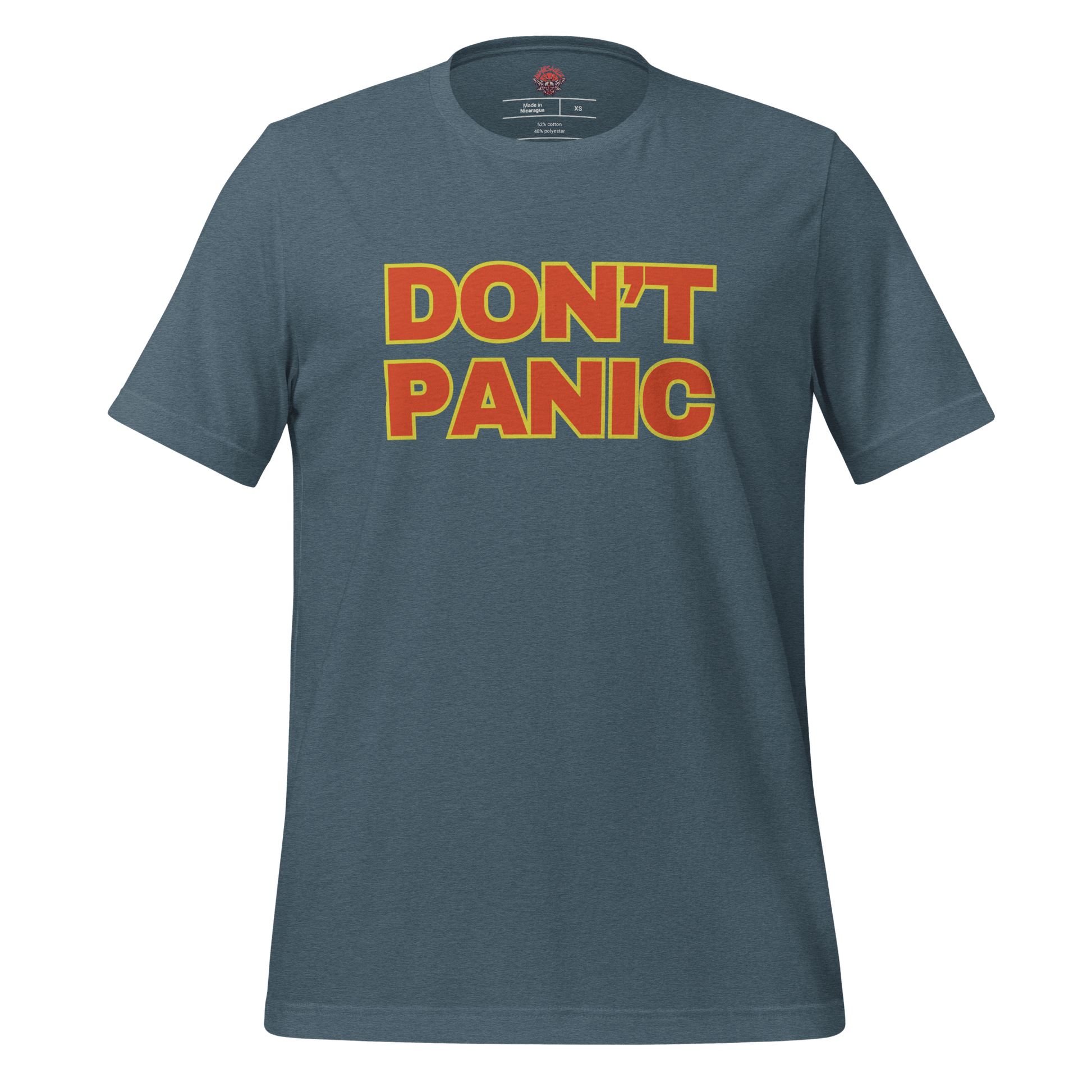Don't Panic - Unisex Cotton Tee - shirt - Short Sleeve - T-shirt - Numbskullz